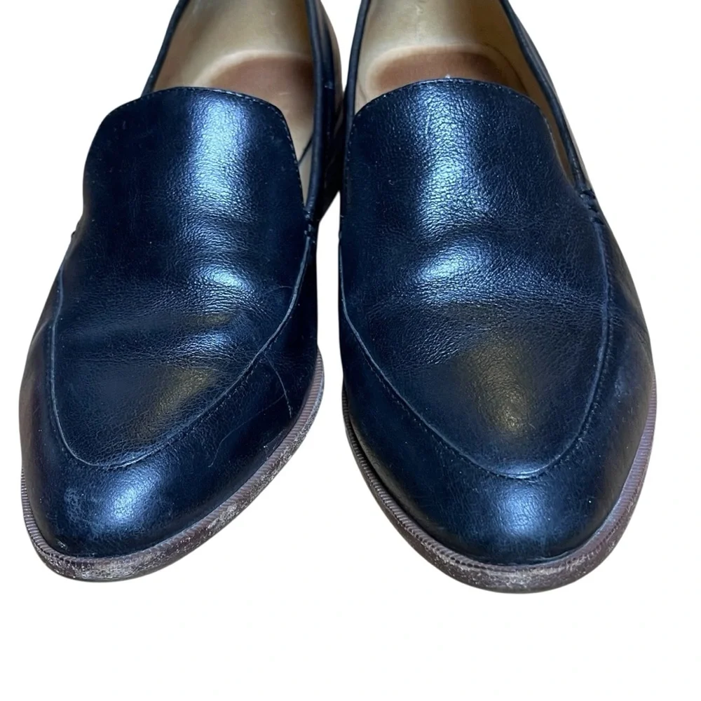 Madewell Black Leather Women’s Slip-On Loafers — Size 8.5 - Picture 5 of 15